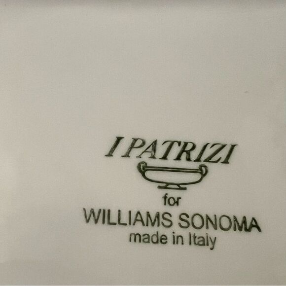 Williams Sonoma White Square Dinner Plate 11.75” Charger I Patrizi Italy Ivory - Picture 5 of 7